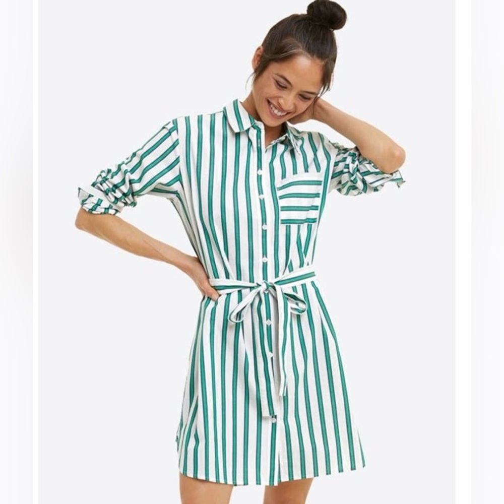 Draper James Striped Shirtdress! Very good condition!